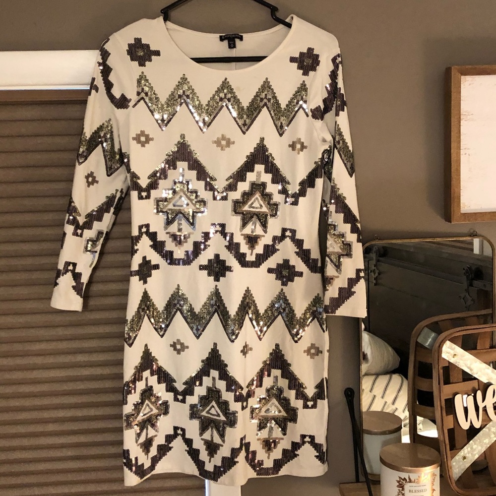 Express sequin dress
